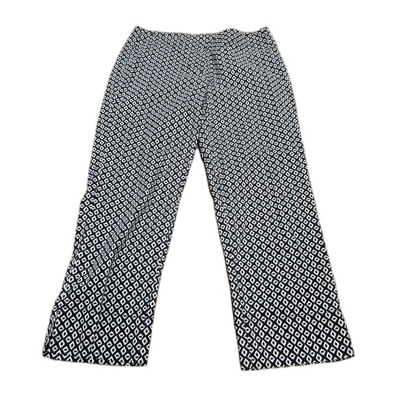 CAbi Women's‎ Geometric Print Cropped Ankle Pants Cotton Blend Style #877 Size 8 - Picture 1 of 7